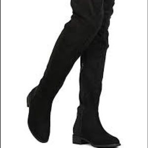 Brand New!! Shoe dazzle Malya wide leg Thigh High black boots